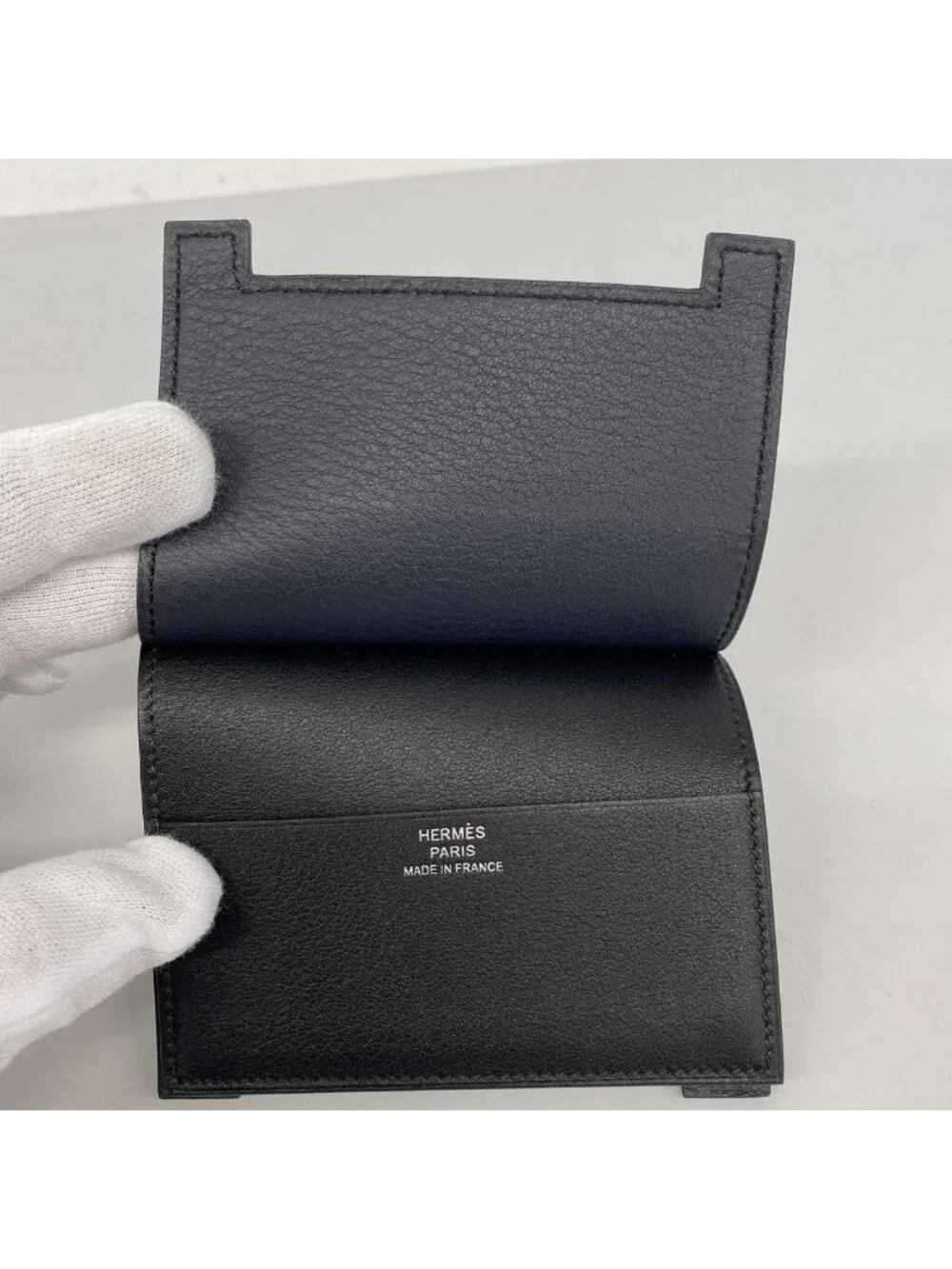Hermes Card Case Multicolor Swift Black